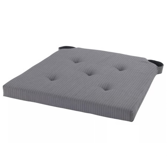 IKEA JUSTINA Chair Pad, Gray, 17/14x16x2" (505.869.80) NEW - Picture 1 of 4